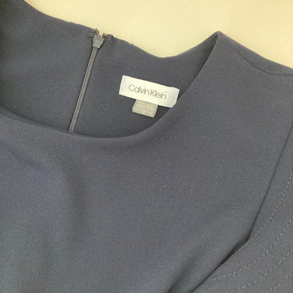 Calvin Klein Ruffle Cap Sleeve Belted Jumpsuit - Picture 7 of 9